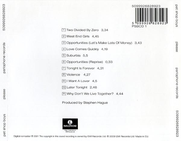 Pet Shop Boys - Please , (CD) [2]