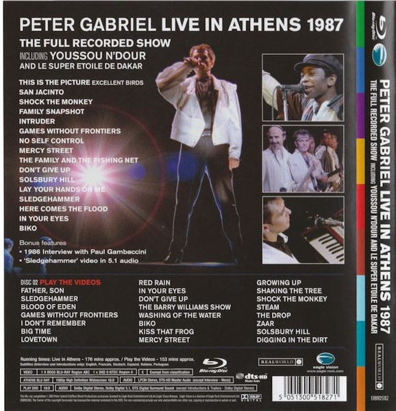 Peter Gabriel Including Youssou N'Dour And Le Super Etoile De Dakar – Live In Athens 1987 (The Full Recorded Show) [2]