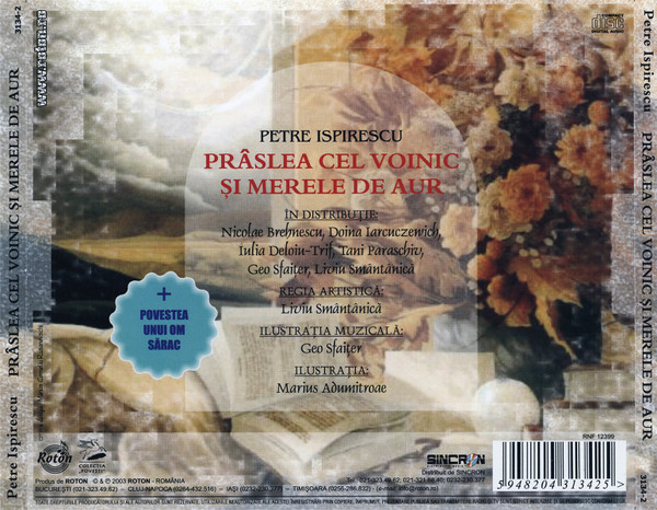 Petre Ispirescu – Prâslea Cel Voinic Și Merele De Aur (+ Povestea Unui Om Sărac) (CD) [2]