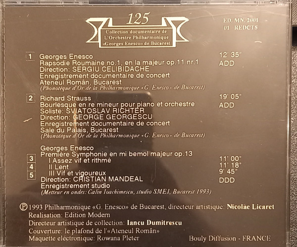 Philharmonique "Georges Enesco" de Bucarest* – Enesco / Strauss (CD) [2]