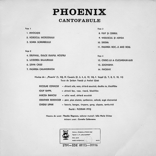 Phoenix (23) – Cantofabule (VINIL) [2]