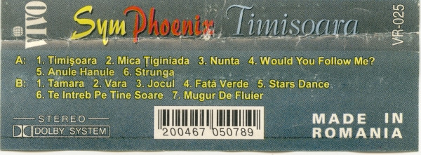 Phoenix - SymPhoenix Timisoara , (Casetă Audio) [2]