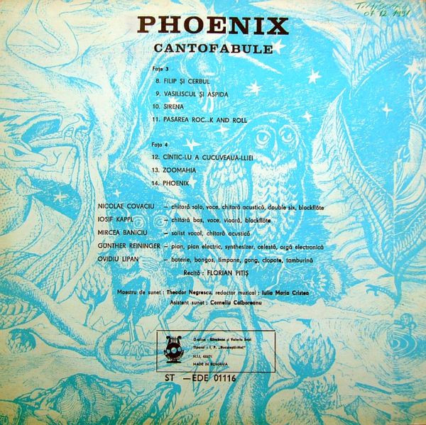 Phoenix - Cantofabule, (Disc Vinil) [4]