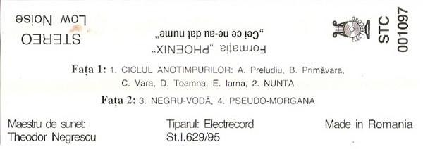 Phoenix - Cei Ce Ne - au Dat Nume (Caseta Audio) [2]