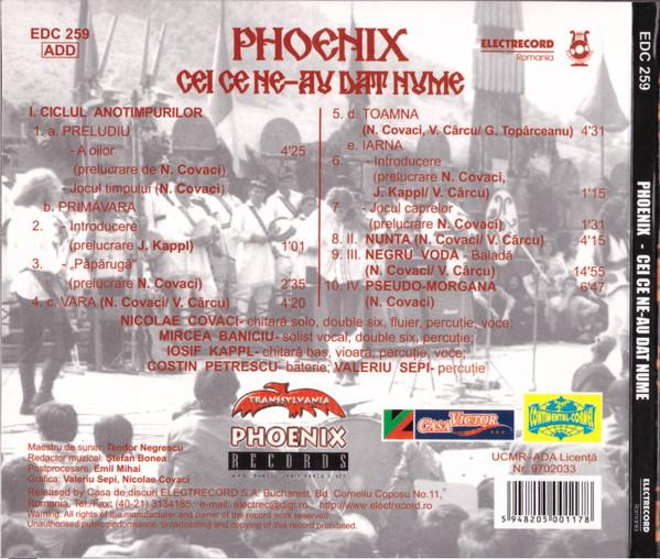 Phoenix - Cei Ce Ne-au Dat Nume (CD Audio) [2]