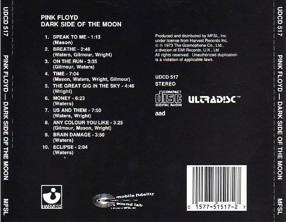Pink Floyd – Dark Side Of The Moon (CD) [2]