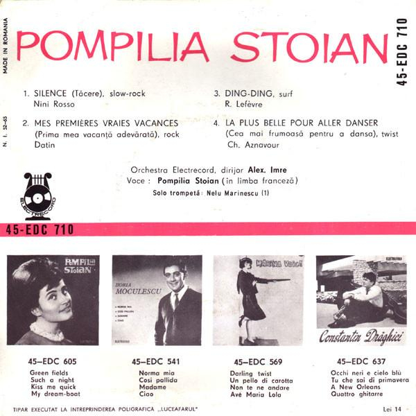 Pompilia Stoian - Silence ● Mes Premières Vraies Vacances ● Ding-Ding ● La Plus Belle Pour Aller Danser (7 Inch) [2]