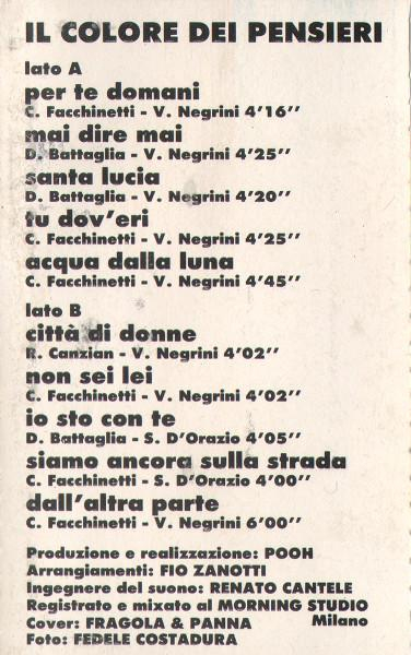 Pooh - Il Colore Dei Pensieri (Caseta Audio) [2]