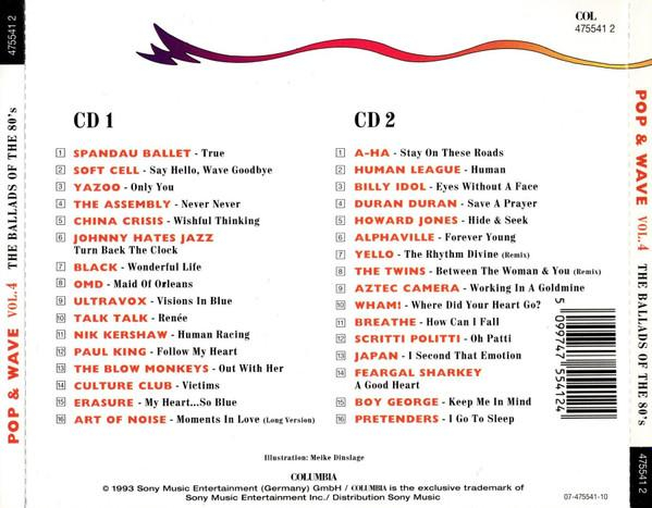 Pop & Wave Vol. 4 (The Ballads Of The 80's) (CD Audio) [2]