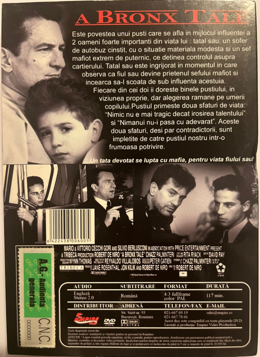 Poveste din Bronx / A Bronx Tale (1993) (DVD) [2]