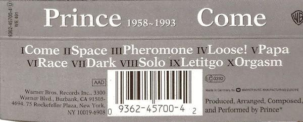 Prince - Come (Caseta Audio) [2]