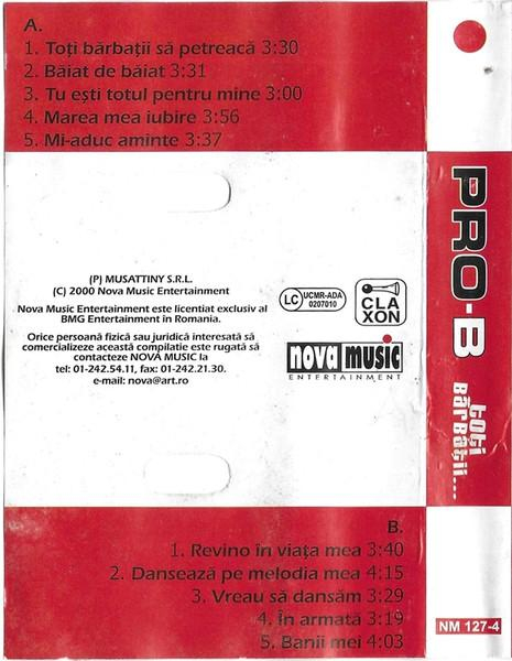 Pro B - Toți Bărbații... (Caseta Audio) [2]
