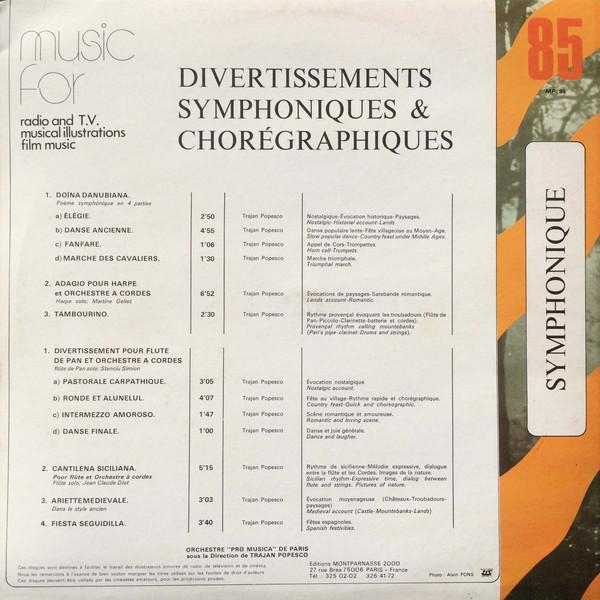 Pro Musica De Paris - Divertissements Symphoniques Et Chorégraphiques (Disc Vinil) [2]