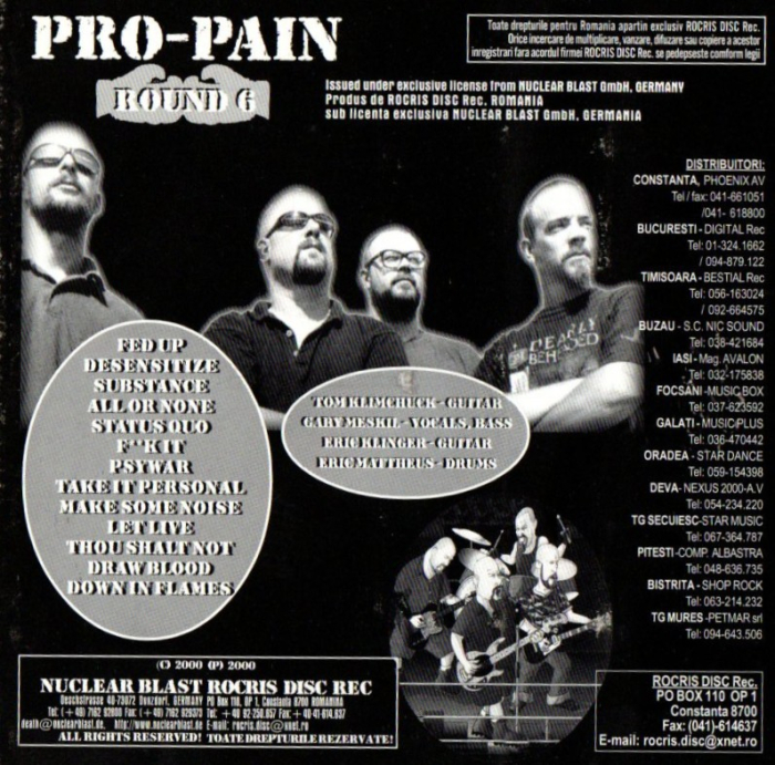 Pro-Pain – Round 6 (Casetă Audio) [2]