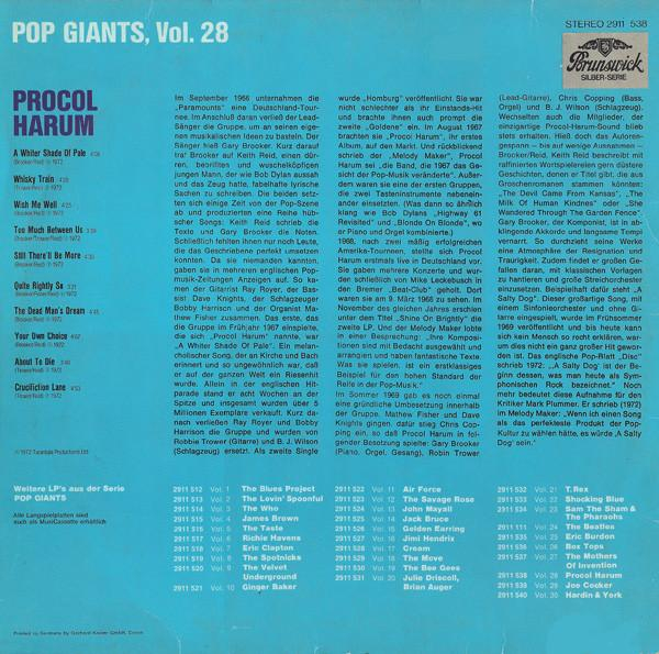 Procol Harum - Pop Giants, Vol. 28 (Disc Vinil) [2]