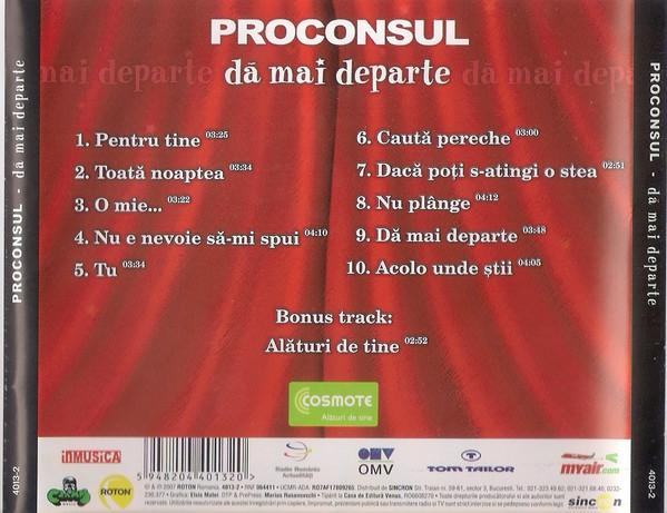 Proconsul - Dă Mai Departe, (CD) [2]