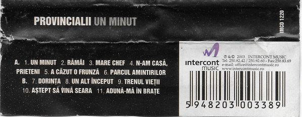Provincialii - Un Minut , (Casetă Audio) [2]