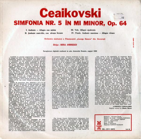 Pyotr Ilyich Tchaikovsky - Symphony No. 5 In E Minor, Op.64, (Disc Vinil) [2]