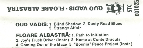 Quo Vadis (8) / Floare Albastră – Coming Out Of The Maze (CASETA) [2]