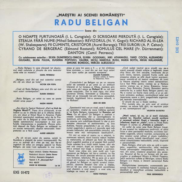 Radu Beligan - Maeștri Ai Scenei Românești [2]