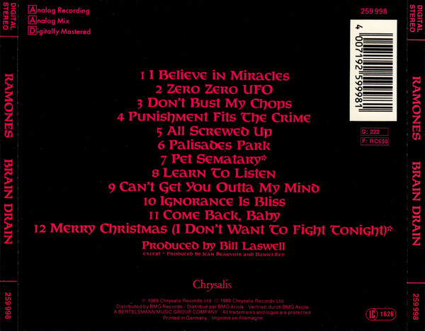 Ramones – Brain Drain (CD) [2]