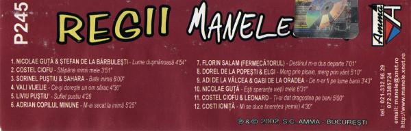 Regii Manelelor, (Casetă Audio) [2]