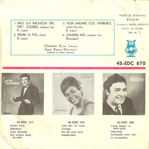 Remo Germani - Baci (La Ragazza Del Mio Cuore) (7 Inch) [2]