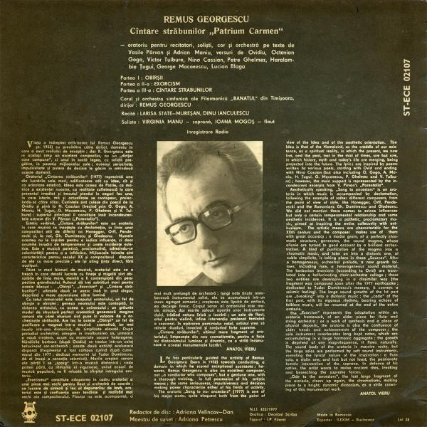 Remus Georgescu - Cîntare Străbunilor „Patrium Carmen” (Oratoriu) [2]