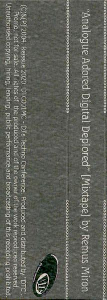 Remus Miron - Analogue Adored Digital Deplored [Mixtape] , (Casetă Audio) [2]
