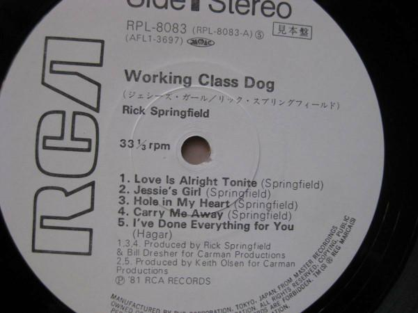 Rick Springfield - Working Class Dog (Disc Vinil) [2]