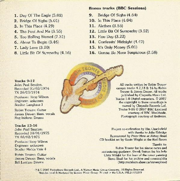 Robin Trower - Bridge Of Sighs (CD) [2]