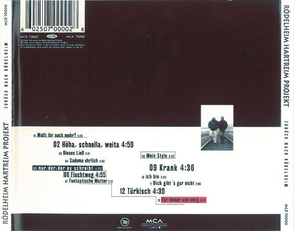 Rödelheim Hartreim Projekt - Zurück Nach Rödelheim (CD) [2]