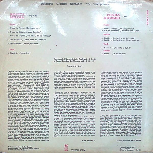 Rodica Miloia - Soliștii Operei Române Din Timișoara [2]