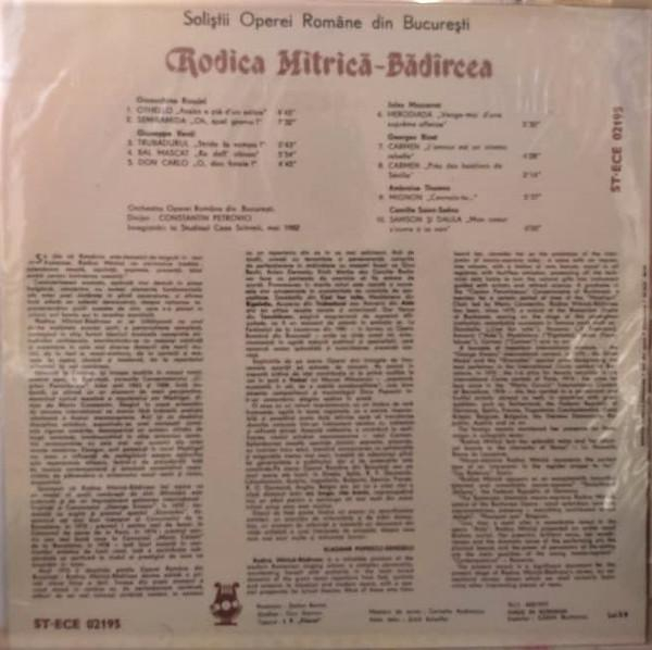 Rodica Mitrică-Bădîrcea - Soloists Of The Romanian Opera Of Bucharest: Rodica Mitrică-Bădîrcea [2]
