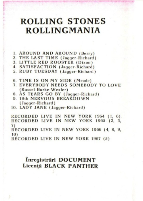 Rolling Stones - Rolling Mania (Caseta Audio) [2]