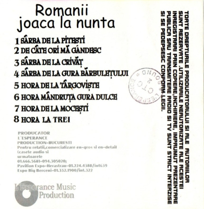 Romanul Joaca la Nunta  (Caseta Audio) [2]