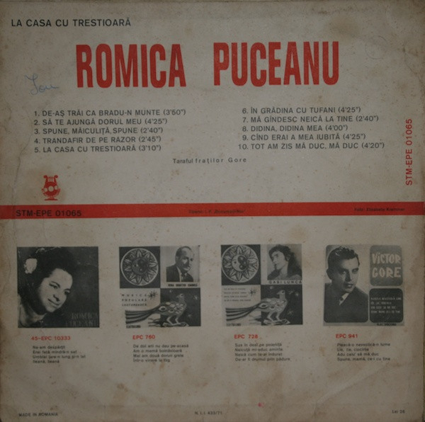Romica Puceanu - La Casa Cu Trestioară [2]