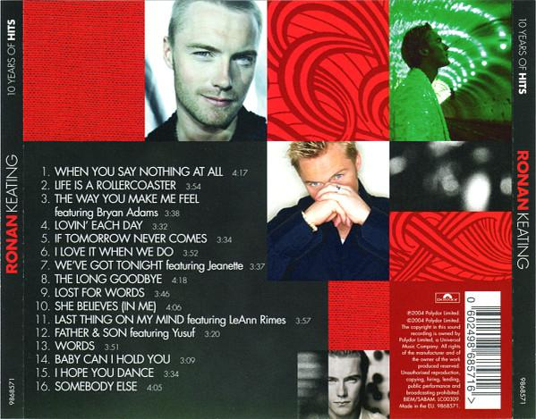 Ronan Keating - 10 Years Of Hits , (CD) [2]