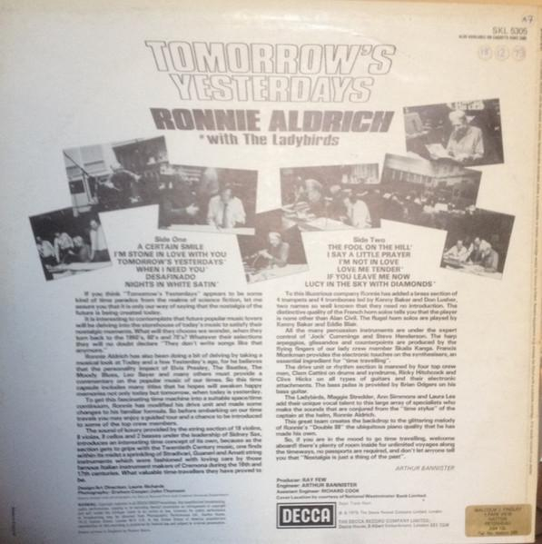 Ronnie Aldrich - Tomorrow's Yesterdays, (Disc Vinil) [2]