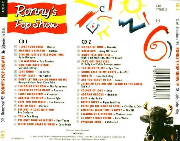 Ronny's Pop Show 19 - Olé! Brandneu '92 - 36 tierische Hits [2]