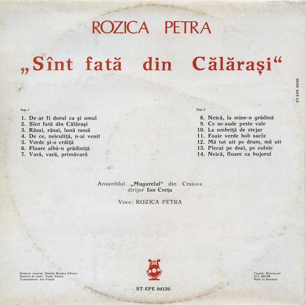 Rozica Petra - Sînt Fată Din Călărași [2]