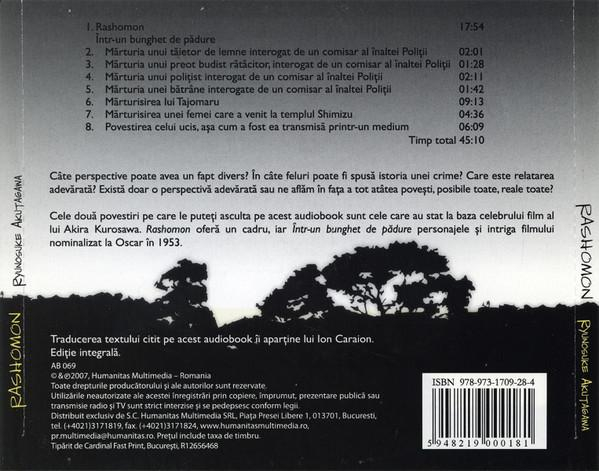 Ryunosuke Akutagawa - Rashomon (CD) [2]