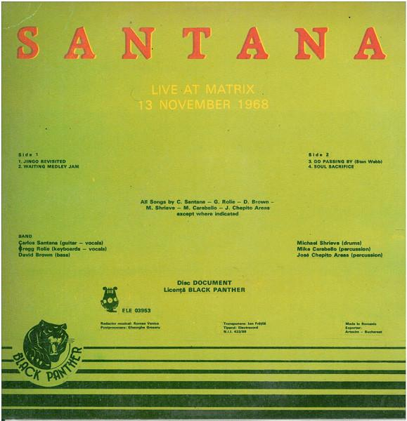 Santana - Live At Matrix (Disc Vinil) [2]