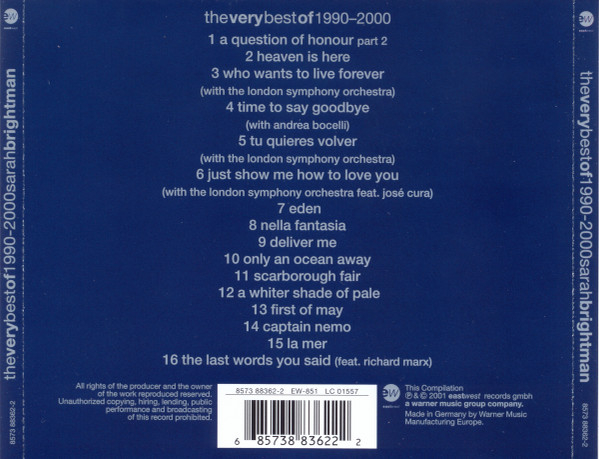 Sarah Brightman – The Very Best Of 1990-2000 (CD) [2]
