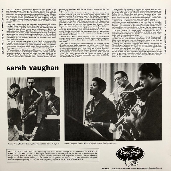 Sarah Vaughan – Sarah Vaughan [2]