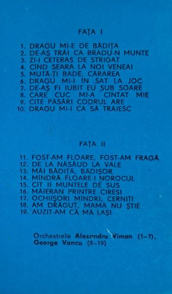 Saveta Bogdan - Dragu Mi-i De Bădița	 (Caseta Audio) [2]