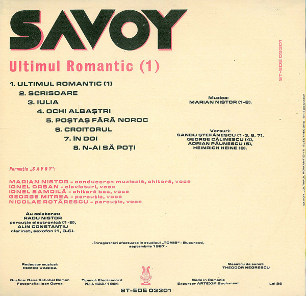Savoy - Ultimul Romantic [2]