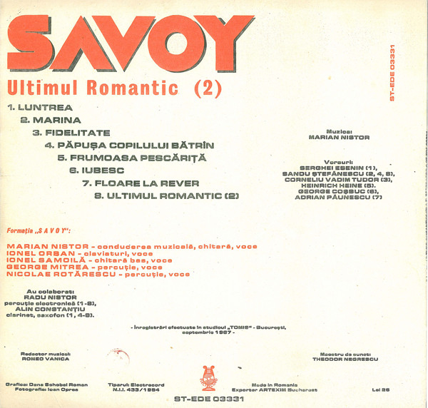 Savoy - Ultimul Romantic [2]
