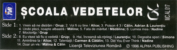 Școala Vedetelor - '96 , (Casetă Audio) [2]