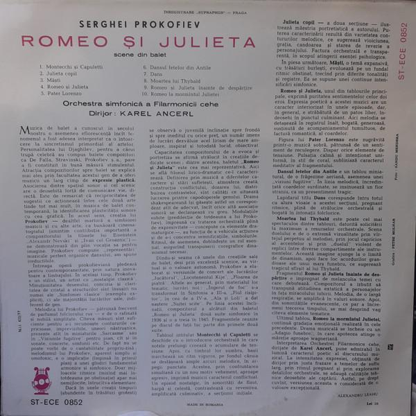Sergei Prokofiev - Romeo Și Julieta - Scene Din Balet (Disc Vinil) [2]
